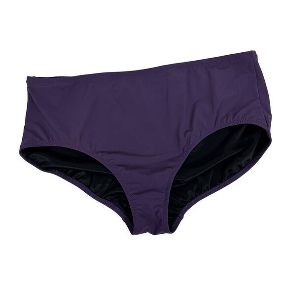 Lands End Halter Slimming Tankini Top & Bottom size 18W Eggplant - Picture 8 of 12